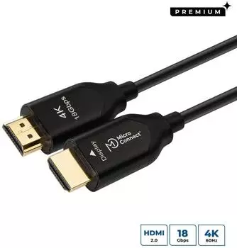 MicroConnect Premium HDMI 2.0 Aktives Glasfaserkabel 25m (HDM191925V2.0OP)