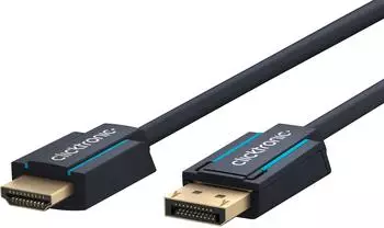 Clicktronic Casual DisplayPort/HDMI Adapterkabel 4K@60Hz 10m (44927)