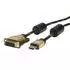 Roline Monitorkabel DVI (24+1) - HDMI, 5m, vergoldet (11.04.5893)