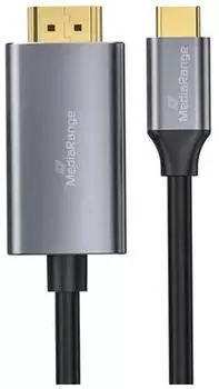 MediaRange USB-C 3.2 auf HDMI Videoadapterkabel 1,8m (MRCS217)