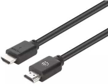 Manhattan HDMI-Kabel 4K mit Ethernet, 2m, schwarz (356657)