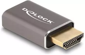 DeLock HDMI-Adapter Stecker auf Buchse, grau (60081)