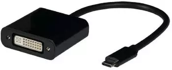 EFB-Elektronik USB Typ-C auf DVI Adapter, 1080p, schwarz (EBUSBC-DVI)