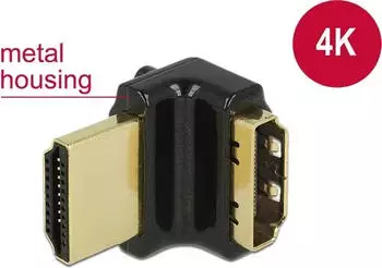 DeLock HDMI-A Adapter Buchse auf Stecker 90&deg; gewinkelt, 4K (65663)