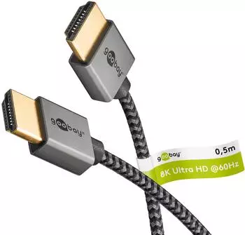 Goobay Slim Ultra High-Speed HDMI-Kabel 8K/60Hz 0,5m (75756)
