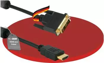 HDgear HDMI/DVI-D High Speed Kabel mit Ferrit 1m (X-HC030-010)