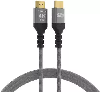 EFB-Elektronik High-Speed HDMI-Kabel mit Ethernet 4K60Hz 18Gbit/s 0,5m grau (HDMI-20-00001)