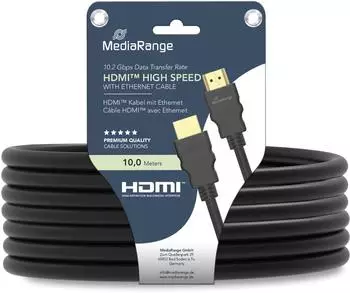 MediaRange HDMI-A-Kabel 10,0m, schwarz (MRCS212)