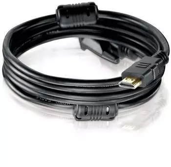 HDgear HDMI/DVI-D High Speed Kabel mit Ferrit, 2m (X-HC030-020)