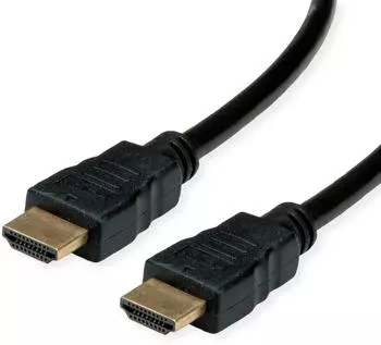 Roline RM HDMI High Speed Kabel mit Ethernet, schwarz, 1m (11.45.5731)