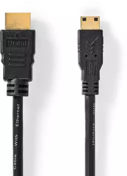 Nedis High Speed HDMI-Kabel mit Ethernet, HDMI auf Mini HDMI, 4K@30Hz, 1,50m (CVGL34500BK15)