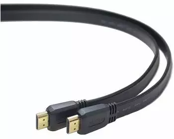 PremiumCord HDMI Flachkabel 4K High Speed mit Ethernet 1m, schwarz (kphdmep1)