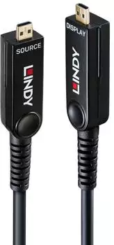 Lindy Glasfaser-Hybrid-HDMI-2.1-Kabel 20m 8K 60Hz, abnehmbarer Micro-HDMI, LSZH (38542)