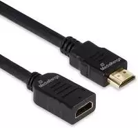MEDIARANGE Hdmi Verl&auml;ngerungskabel 18 Gbps ARC sw - Kabel - Digital/Display/Video