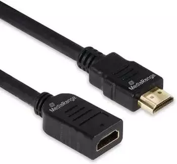 MediaRange HDMI-Verl&auml;ngerungskabel 18Gbps, ARC, 2,0m, schwarz (MRCS256)