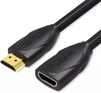 Vention HDMI-Verl&auml;ngerungskabel Stecker-Buchse 1m schwarz 4K 30Hz (VAA-B06-B100)
