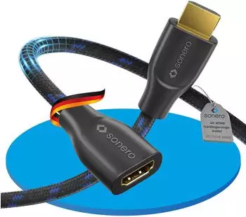 Sonero HDMI-Verlängerungskabel 4K 60Hz Nylon 1m (X-PHC041-010)