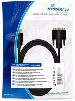 MediaRange HDMI auf DVI Kabel, 2m, schwarz (MRCS185)