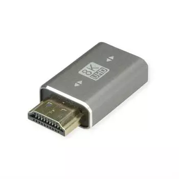 Roline HDMI 8K Adapter Stecker/Buchse, silber (12.03.3250)