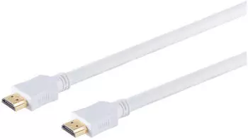 S-Conn HDMI-Kabel 4K HEAC Nylon weiß 5m (77475-WLDN)