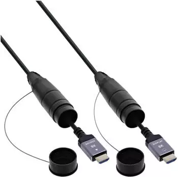 InLine Kabeltrommel AOC HDMI 2.1 8K/60Hz 90m schwarz (17990T)