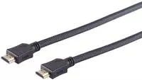 HDMI Kabel, verg., Nylon, schwarz, 15m (77478-15-LDN)