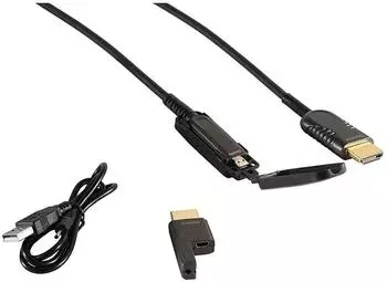 S-Conn Optisches HDMI Verlegekabel-Set 4K, 15,0m, schwarz (30-02085)
