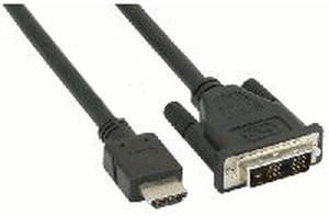 InLine 17662E HDMI-DVI Adapterkabel, HDMI Stecker auf DVI 18+1 Stecker (2,0m)