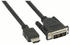 InLine 17662E HDMI-DVI Adapterkabel, HDMI Stecker auf DVI 18+1 Stecker (2,0m)