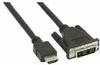 InLine 17661E HDMI-DVI Adapterkabel, HDMI Stecker auf DVI 18+1 Stecker (1,0m)