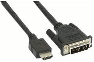 InLine 17666E HDMI-DVI Adapterkabel, HDMI Stecker auf DVI 18+1 Stecker (10,0m)