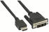 InLine 1766xE HDMI-DVI Adapterkabel, HDMI Stecker auf DVI 18+1 Stecker