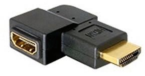 DeLock 65076 Adapter HDMI Stecker > HDMI Buchse 90° rechts