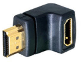 DeLock 65071 Adapter HDMI Stecker > HDMI Buchse 90° unten