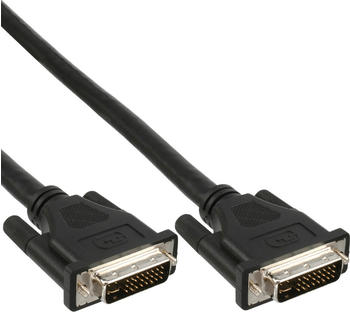 InLine 17794A DVI-I Kabel, digital/analog, 24+5 St/St, Dual Link, ohne Ferrite (0,3m)