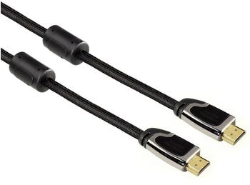 Hama 83056 HDMI-1.4-Verbindungskabel "ProClass" (St - St), Metall, Gewebe (1,5m)