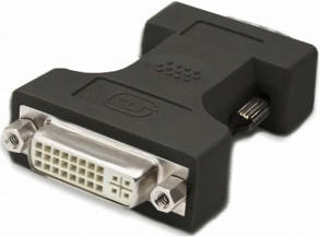 Mcab 7100031 DVI Adapter - DVI-I Bu -> VGA HD Dsub 15p St