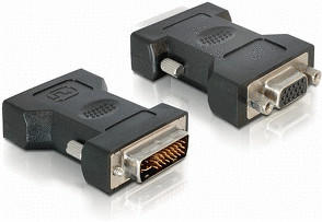 DeLock 65016 Adapter DVI 24+5 Stecker > VGA 15pin Buchse