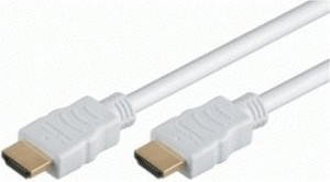 Mcab 7003015 HDMI Standard Kabel with Ethernet - weiß (10,0m)