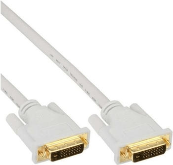 InLine 17783W DVI-D Kabel, digital 24+1 St/St, Dual Link (3,0m)