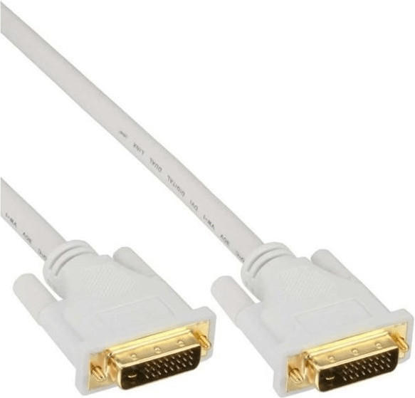 InLine 17783W DVI-D Kabel, digital 24+1 St/St, Dual Link (3,0m)