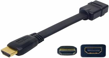 Transmedia C 202 FK HDMI-Adapterkabel - HDMI St - HDMI Bu (0,075m)