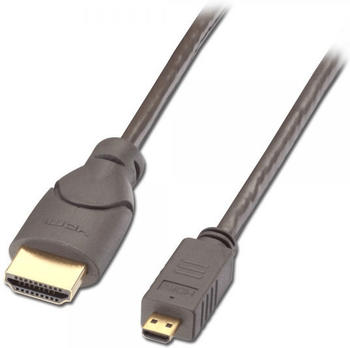 Lindy 41353 High-Speed-HDMI-Kabel, Typ A/D (Micro) (2,0m)