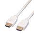 Roline HDMI High Speed Kabel mit Ethernet, weiß (2,0m)