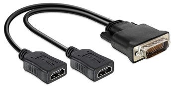 DeLock Adapter DMS-59 St > 2x HDMI Bu (25cm)