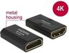DeLOCK Adapter High Speed HDMI mit Ethernet HDMI-A Buchse an HDMI-A Buchse 4K...