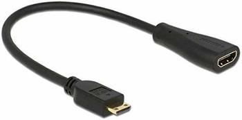 DeLock 32 AWG - HDMI, 19-polig (M) - Mini-HDMI, 19-polig (W) - 23cm - Schwarz (65650)