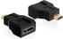 DeLock Adapter High Speed HDMI with Ethernet 19 Pin HDMI - C Buchse - 19 Pin HDMI micro D Stecker (65271)