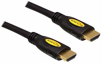 DeLock High Speed - HDMI mit Ethernetkabel - HDMI (M) bis HDMI (M) - 50cm - Schwarz (83737)