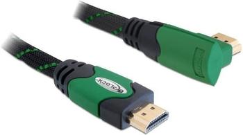 DeLock High Speed HDMI with Ethernet - 28 AWG - HDMI, 19-polig (M) - HDMI, 19-polig (M) - 1,0m - Winkelstecker (82951)